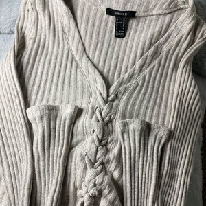 Forever 21 beige long sleeve